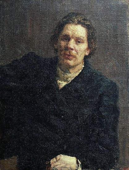 Ilya Repin Portrait of writer Maxim Gorky France oil painting art